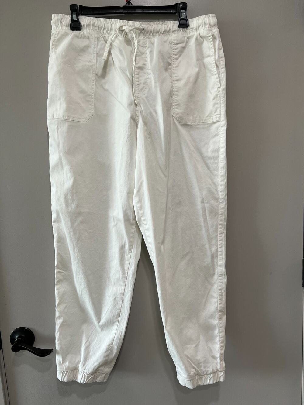 Primark Care denim White Soft Tencel Cargo Beach Joggers Unisex 12